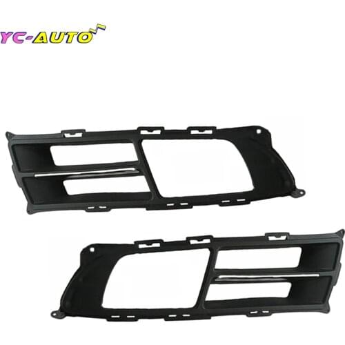 Car Front Bumper Fog Light Grill FogLight Open Vent Grille Intake Cover For KIA RIO JB 2005-2011Fog Lamp Grill Frame Panel Cover