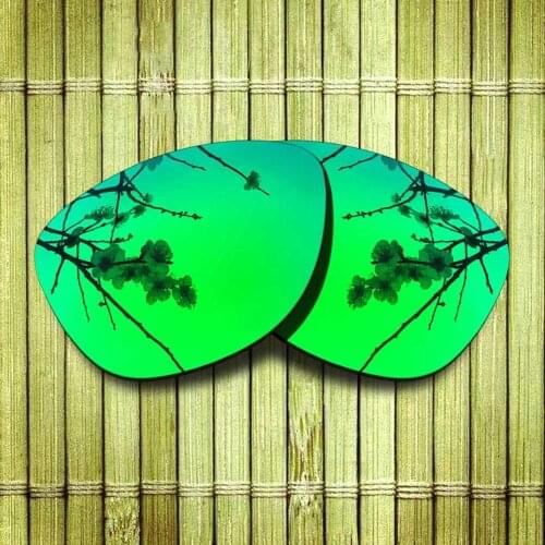 Polarized Replacement Lense For-Oakley Frogskins Sunglasses Frame True Color Mirrored Coating - Green Color Available