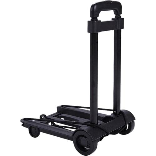 Portable Travel Trailer Folding Luggage Cart Portable Collapsible Dolly With Wheels Hand Cart Shopping Trolley Trunk Trailer