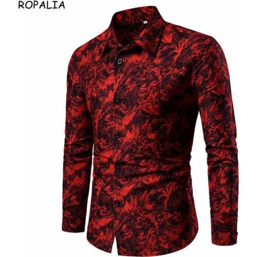 ROPALIA Men's Long Shirts