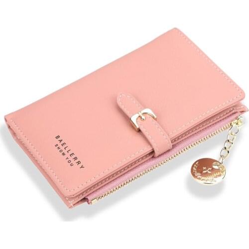 Luxury Leather Women Wallet Normal Size Ladies Small Clutch Money Coin Card Holders Zipper Purse Slim Female Wallets Cartera