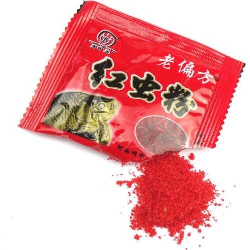 10g Carp Fishing Bait Fish Feeder Making Material Shrimp Silkworm Chrysalis Earthworm Musk Flavor Worm Powder