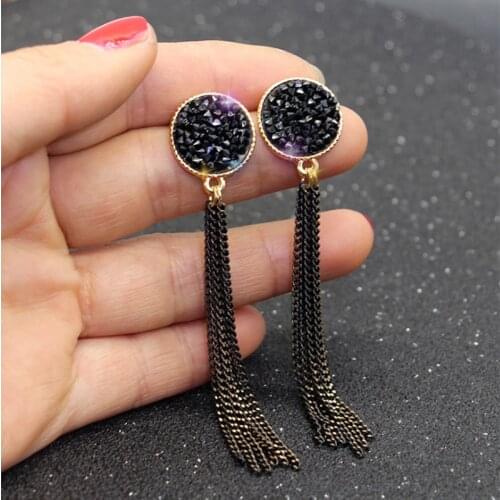Rhinestone Scissors Earrings Personality Creative Atmospheric Design Super Flash Simple Long Earrings Fashion Drop Earrings