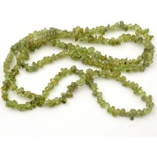 Soosmith Lrregular Olive Green Natural Stone Beads Homemade Handmade Jewelry Necklace Bracelet Homemade