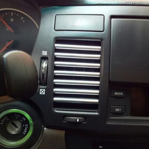 3m Interior Air Vent Grille Switch Rim Trim Outlet Decoration Strip Moulding Chrome Silver for Volkswagen vw POLO Tiguan Passat