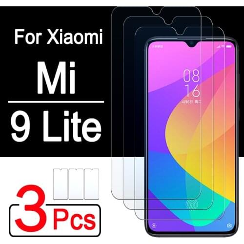 Mi 9 lite glass protective on for xiaomi 9lite light tempered glas ksiomi mi9lite 9light screen protector sheet film 1 - 3 pcs