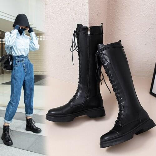 2020 Boots Women Round Toe Ankle Boots for Women Short Plush Winter Shoes Women Botas Mujer