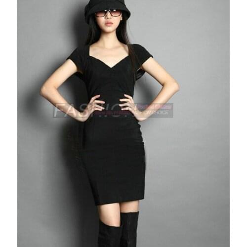 Women Dresses V-neck back zipper Autumn 2018 Women Elegant Backless Velvet Pencil Dress for Party Club Dancing Midi Cocktail