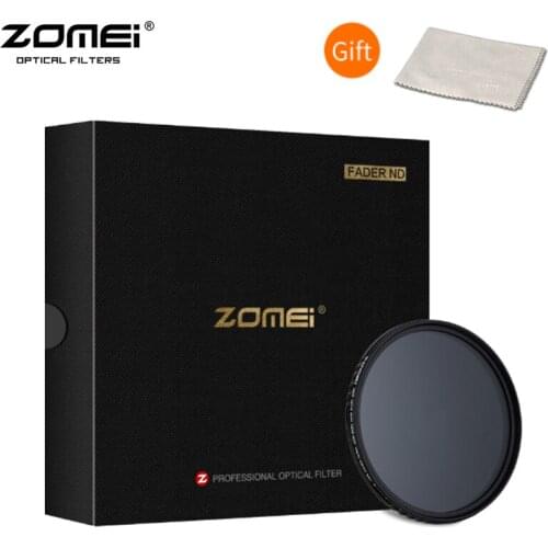 ZOMEI ABS Slim Adjustable Filtro Neutral Density ND2-400 Filter For DSLR Camera Lens No X Pattern nd фильтр ND Filter variable