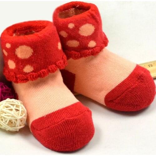 1Pairs Cute Unisex Baby Kids Toddler Girl Boy Short Socks Slipper 3M-3 Year Baby Sock slip-resistant floor cartoon socks