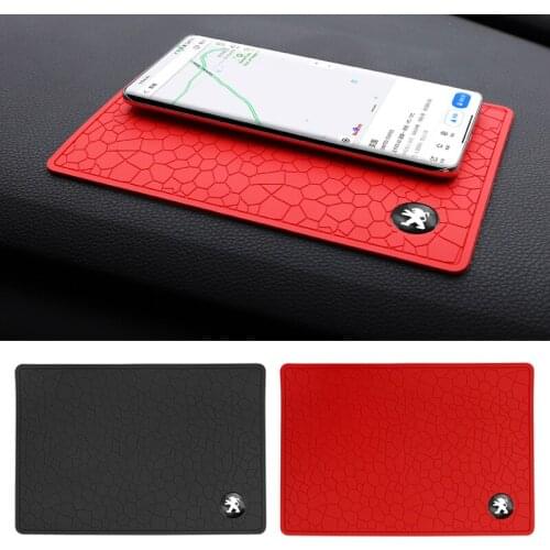 1Pcs Car Anti-Slip Mat Accessorries Silica Gel For Peugeot 106 107 108 206 207 208 306 307 308 508 2008 3008 5008 RCZ 308S 406