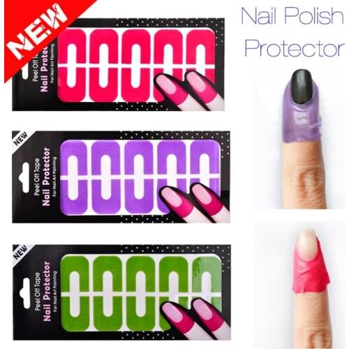 1Pc Plastic Peel Off Tape Palisade Nail Protector Easy Fast Clean Nail Art Painting Polish UV Gel Stamping Plate Tools 2016 New