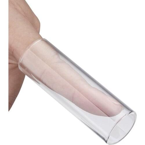 1x Plexiglass Slider Guitar String Slide Glass Bottle Finger Knuckle