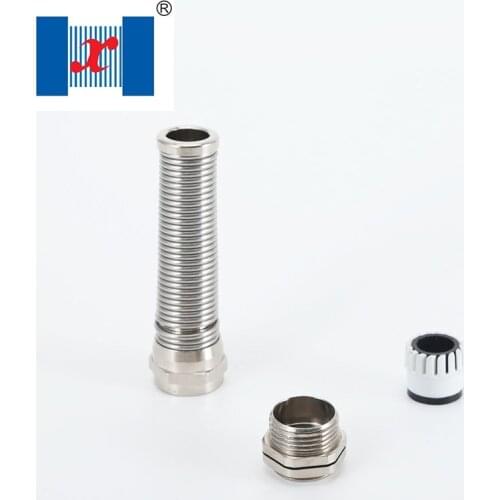 10 PCS/lot PG11 for 4-8mm Nickel Plated Brass Spiral Cable Gland Anti Bending Metal Wire Glands