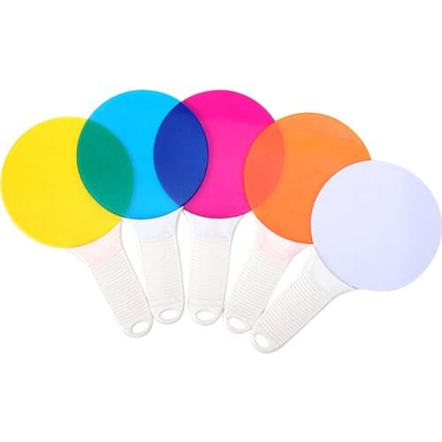 5x Plastic Color Paddles Color Toys, Science Color Educational Toys for kids