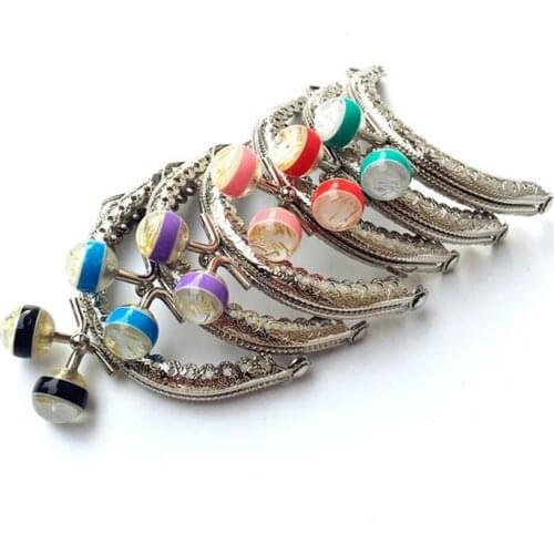 7.5cm women mini kiss buckle coin bag making metal clasp knurling purse frame 10pcs/lot