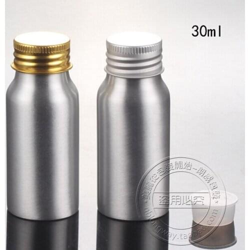 Capacity 30ml 200pcs/lot factory wholesale Aluminum bottle cover (with plugs inside), oil bottles
