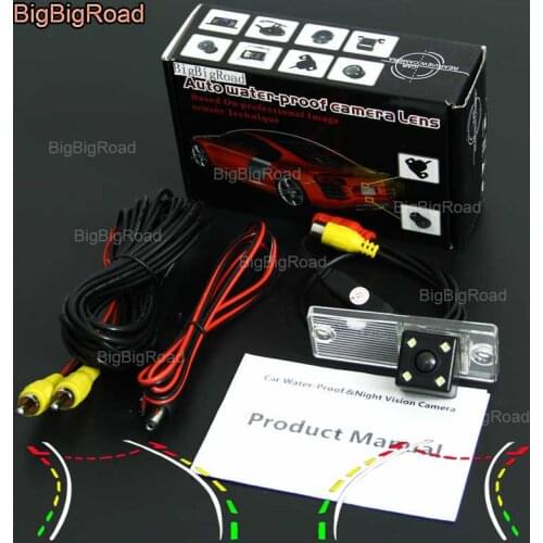 BigBigRoad Car Intelligent Dynamic Track Rear View Camera Waterproof For Kia Cerato RIO 2003--2012 / Naza Sorento MK1 2003~2008