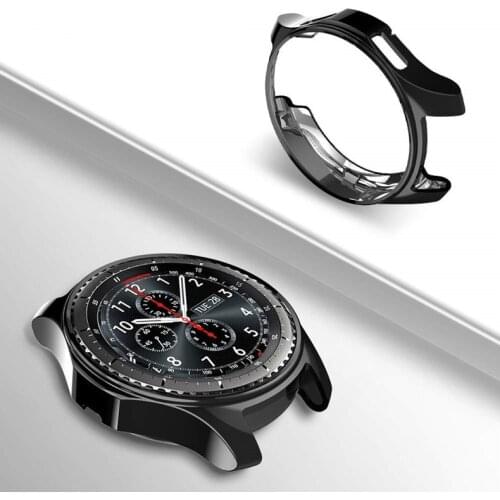 Case For Galaxy Watch 46mm 42mm Active 40mm Slim Soft TPU Silicone Ultra Thin Colorful Plating Cover Case For Samsung Gear S3