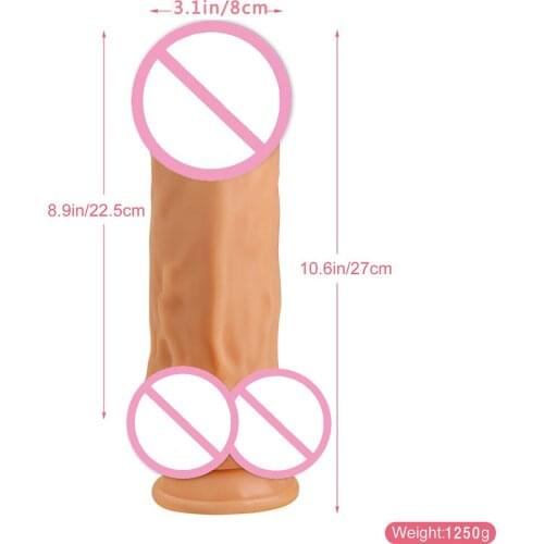 Erotic Cock Adults Toys Sex Shop 27cm Long Lifelike Penis Butt Plug For Woman Anal Sex Toy Realistic 8cm Huge Suction Cup Dildo