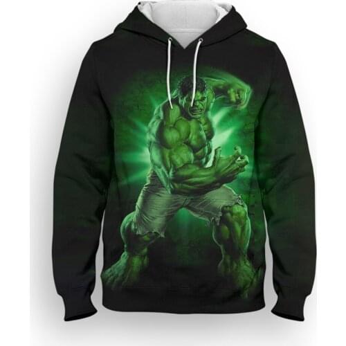 Hulk Boy Girl Kids Hooded Swearshirts Autumn 3D Print New Cool Mens Long Sleeve Hoodies Harajuku Women Oversized Hoodie