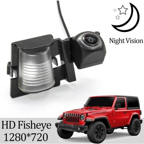 Owtosin HD 1280*720 Fisheye Rear View Camera For Jeep Wrangler JK 2006-2018 Car Vehicle Reverse Parking Accessories