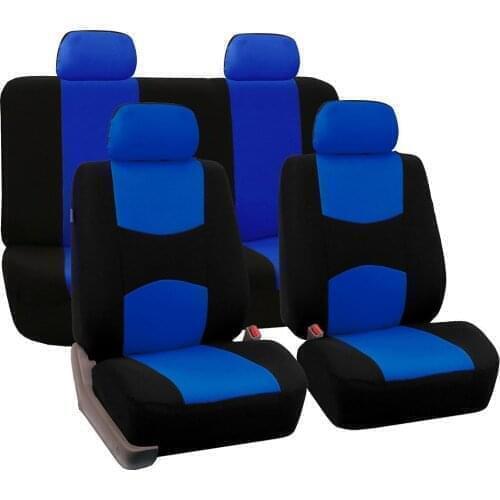 Car Seat Covers Set Polyester Fabric Auto Protect Covers Universal Fits Most Cars Covers Car Seat Protector For Peugeot 206 207