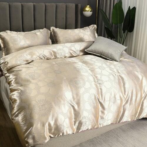Bedding Set Jacquard Duvet Cover Bed 2 People 240x220 Pillowcase King Size Luxury Single Home Textile Twin Flower Quilt Bedroom