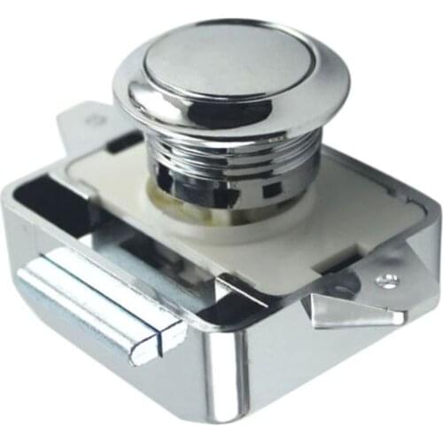 N84F Camper Car Push Lock RV Caravan Boat Motor Home Cabinet Drawer Latch Button Locks For Furniture Hardware