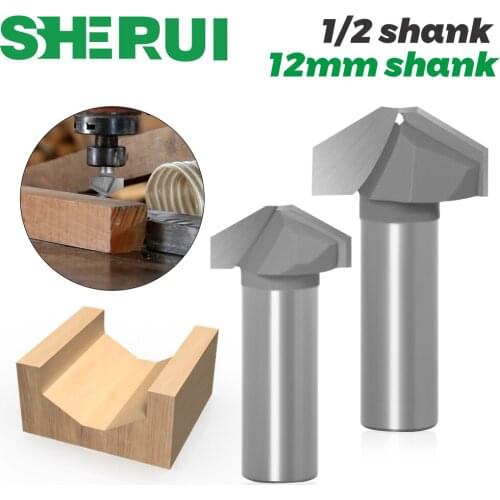 1pcs Set 12mm 1/2inch Shank Router Bit Double Roman Ogee Edging Milling Cutter For Wood Woodwork Line Knife Hobbing