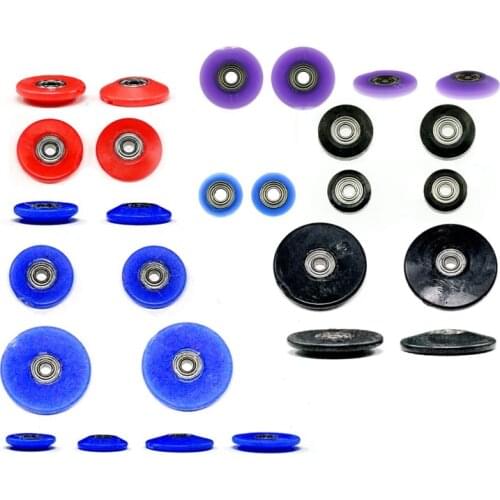 2Pcs 7.5/9/11/13/17mm CNC POM Guide Wheels Rollers Low Friction Lightweight Stabilizer Parts for Tamiya Mini 4WD Car Model 15426