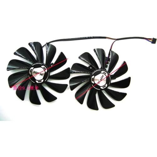 New Original for XFX RX5700XT 8GB Graphics Video Card cooling fan 1Set FDC10U12S9-C