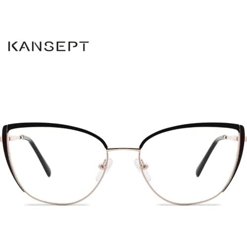 KANSEPT Women Glasses Frame Myopia Computer Eyeglasses Prescription Optical Frame 2020 New Cat Eye for Women MG3573