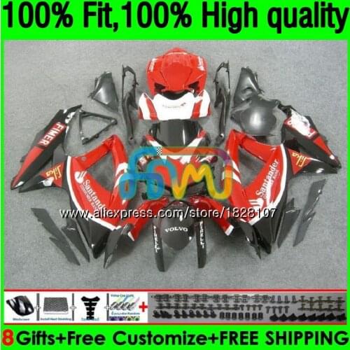 OEM For SUZUKI GSXR 600 750 CC GSX R600 GSXR600 08 09 10 38BS.29 GSX-R600 GSXR-750 K8 GSXR750 2008 2009 Grey red 2010 Fairing