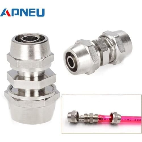 PU PG 4MM 6 8 10 12 14 16MM Straight Type Push in Fittings Pneumatic For Air Pipe Qucik Connector