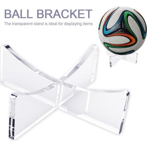 Transparent Acrylic Ball Stand Display Holder Rack Support Base For Soccer Volleyball Basketball Football Rugby Ball