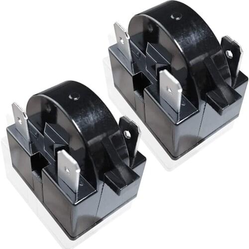 Replacement Part 3 Pin QP2-4.7/ QP2-4R7 4.7 Ohm Refrigerator PTC Start/Starter Relay for Most Mini Fridges and Coolers