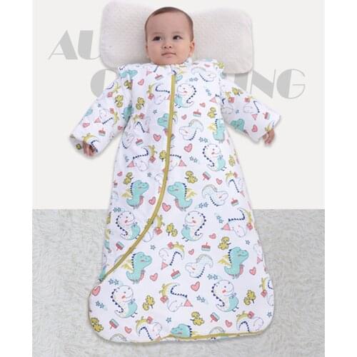 Winter Autumn Newborn Baby Sleeping Bag Boy Girl Baby Receiving Blankets Baby Items Pajamas Removable Sleeve Sleeping Bag