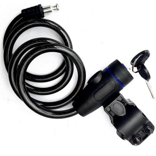 Theft Spiral Steel Cable Bike Lock for Cycling Combination Code Accessories Lightweight Grills Protective Bicycle Bike Lock