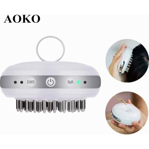AOKO Hair Growth Products EMS Electric Head Massager Liquid Import Hair Regrowth Comb for Scalp Care Hair Loss Stress Release