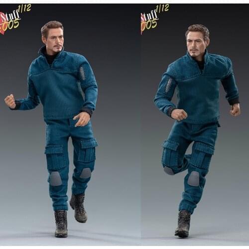 KITTY STUFF TX005 1/12 Robert Downey Jr. Blue Suit Movable Soldier Full Set Pre-sale Item