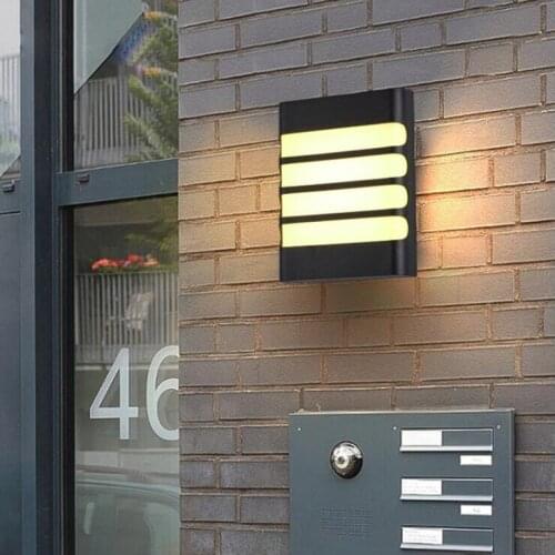 Outdoor Lamp 18W LED Wall Sconces Light Fixture Waterproof Walkway Black Finish