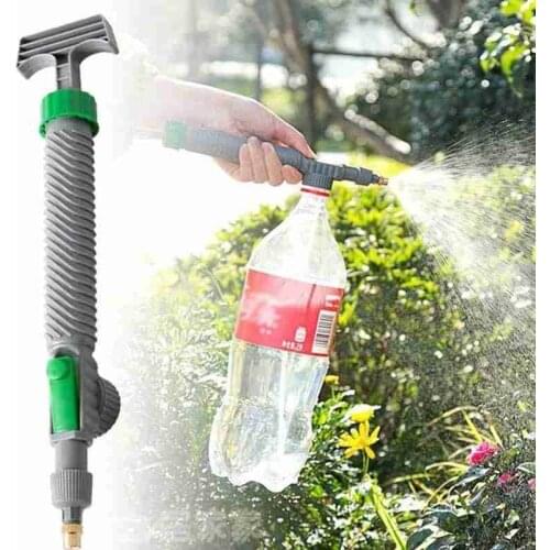 1pc Household High Pressure Air Pump Manual Sprayer Garden Adjustable Trolley Gun Nozzle Watering Spray Sprayer Garden Tool