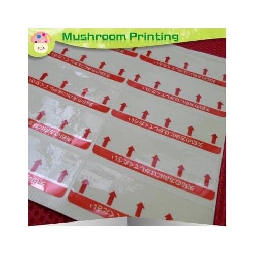 Customized clear transparent PVC sticker waterproof adhesive label printed logo free shipping
