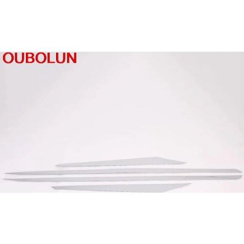 OUBOLUN For Toyota Prius 2019 2020 Side Door Body Moulding Line Protector Decoration Cover Trim Styling Interior Accessories ABS