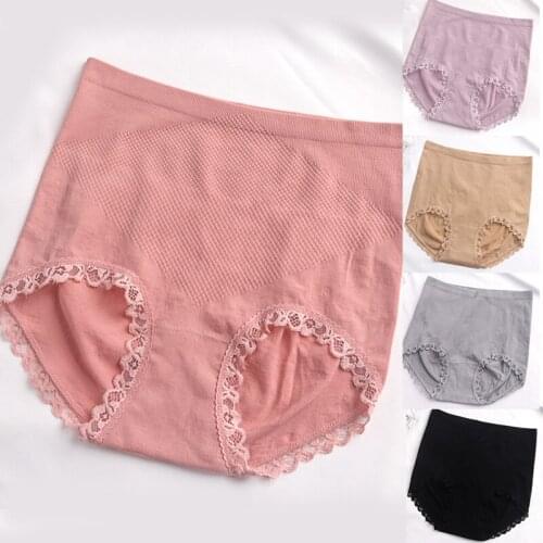 Womens High-Waisted Honeycomb Belly Shaping Panties Hip Shaping Briefs