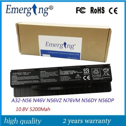 10.8V Japanese Cell New Laptop Battery for ASUS N46 N46V N46VZ N56 N56V N56VZ N76 N76V N76VZ N76VM Calibrate