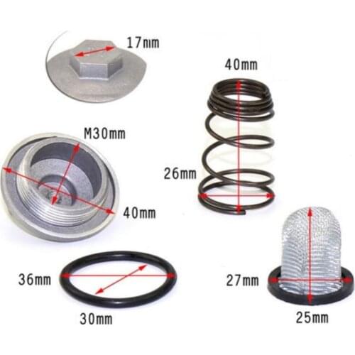 2pcs Scooter Drain Plug Oil Filter Set for GY6 50cc-150cc Moped Baotian Taotao