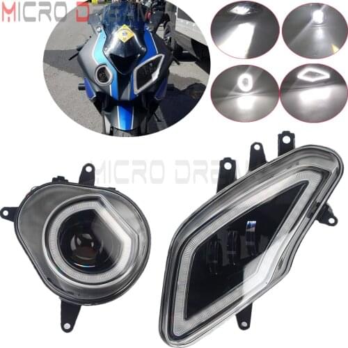 2 pcs LED Headlight DRL 33w High Low Beam Assembly Kit Waterproof Lighting 12V Motorcycle Headlamp For BMW S1000RR 2009-2014