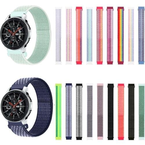 20mm/22mm Nylon band For Amazfit GTS/2/2e/GTS2 Mini/GTR 42mm/47mm/GTR2/2e/stratos 2/3 Sport Loop belt Bracelet Amazfit bip strap